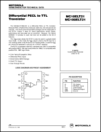 Click here to download MC100ELT21DR2 Datasheet