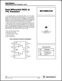 Click here to download MC100ELT23D Datasheet