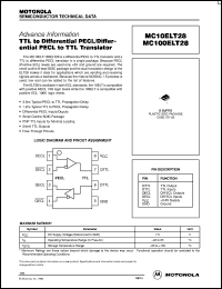 Click here to download MC100ELT28DR2 Datasheet