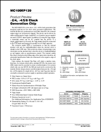 Click here to download MC100EP139DWR2 Datasheet