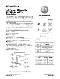Click here to download MC100EPT26DR2 Datasheet