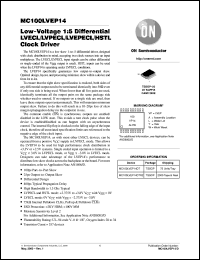 Click here to download MC100LVEP14 Datasheet