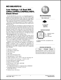 Click here to download MC100LVEP210FA Datasheet