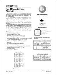 Click here to download MC10EP116FAR2 Datasheet