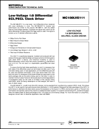 Click here to download MC100LVE111FN Datasheet