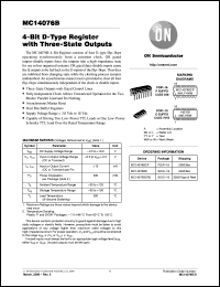 Click here to download MC14076BCP Datasheet