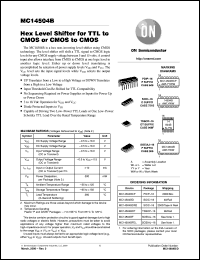 Click here to download MC14504BFR1 Datasheet