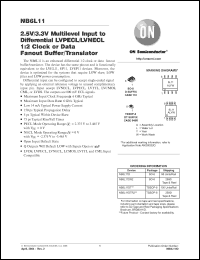 Click here to download NB6L11 Datasheet