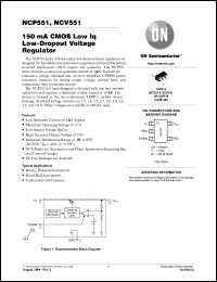 Click here to download NCP551SN50T1G Datasheet