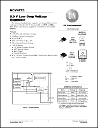 Click here to download NCV4275DT Datasheet