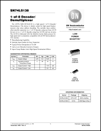 Click here to download SN74LS138 Datasheet