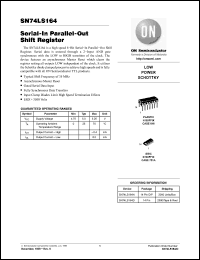 Click here to download 74LS164 Datasheet