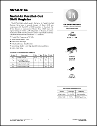 Click here to download SN74LS164 Datasheet