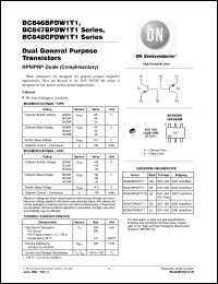 Click here to download BC848CPDW1T1 Datasheet