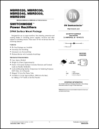 Click here to download MBRD320G Datasheet