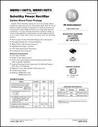 Click here to download MBRS190T3 Datasheet