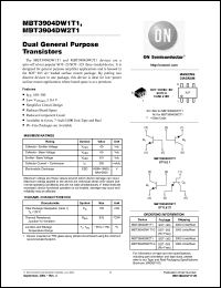 Click here to download MBT3904DW1T1G Datasheet