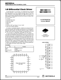 Click here to download MC10E111 Datasheet