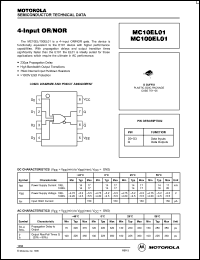 Click here to download MC100EL01 Datasheet