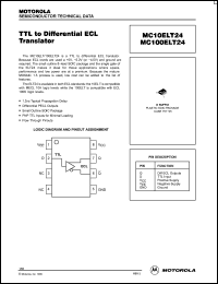 Click here to download MC100ELT24 Datasheet