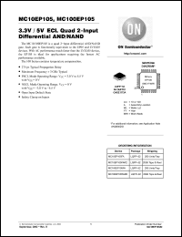 Click here to download MC100EP105FAR2 Datasheet