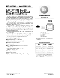 Click here to download MC100EP131FAR2 Datasheet