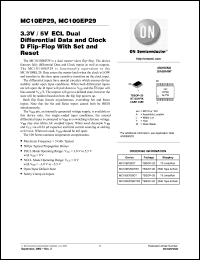 Click here to download MC100EP29DT Datasheet