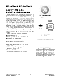 Click here to download MC100EP445 Datasheet