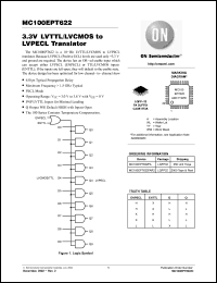 Click here to download MC100EPT622FAR2 Datasheet