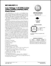 Click here to download MC100LVEP111 Datasheet