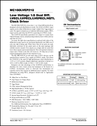 Click here to download MC100LVEP210 Datasheet