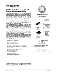 Click here to download MC100LVEP34DR2 Datasheet
