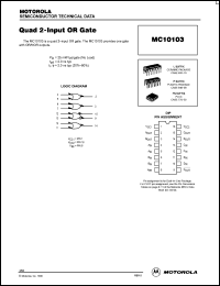 Click here to download MC10103 Datasheet