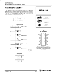 Click here to download MC10195 Datasheet