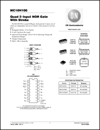Click here to download MC10H100 Datasheet