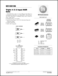 Click here to download MC10H106L Datasheet