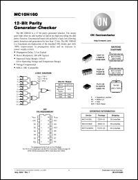 Click here to download MC10H160 Datasheet