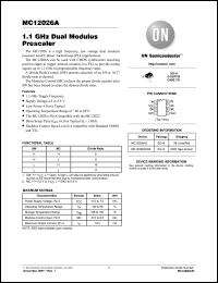 Click here to download MC12026AD Datasheet