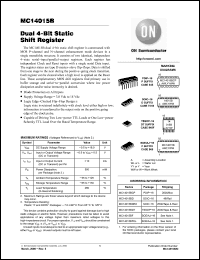 Click here to download MC14015B Datasheet