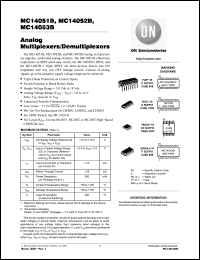 Click here to download MC14051B Datasheet