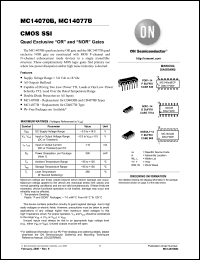 Click here to download MC140XXBCP Datasheet