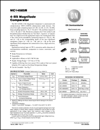 Click here to download MC14585B Datasheet