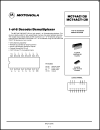 Click here to download MC74ACT138 Datasheet