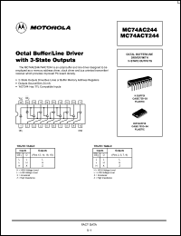 Click here to download MC74ACT244 Datasheet