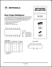 Click here to download MC74ACT352 Datasheet
