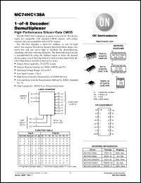 Click here to download MC74HC138A Datasheet
