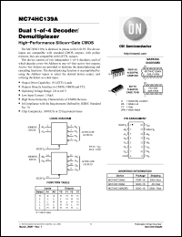 Click here to download MC74HC139A Datasheet