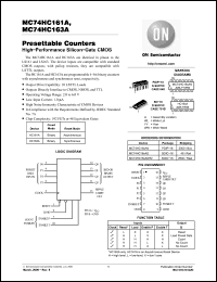 Click here to download MC74HC161A Datasheet