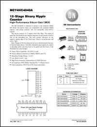 Click here to download MC74HC4040 Datasheet