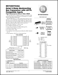 Click here to download MC74HCT245 Datasheet